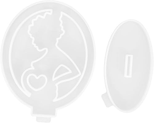 VILLCASE 1 Unidades mamá marco de fotos Die Resina Epoxica para Pisos Embarazada Marco de fotos Moldes de epoxi para gelatinas Marco de fotos que