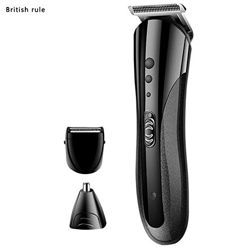BlackEdragon 3 in 1 Hair Trimmer ABS + carbon steel Rechargeable Hair Clipper Electric Shaver Beard Nose Trimmer Styling Tools 1 Set