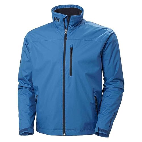 Image of Helly-Hansen mens Crew Midlayer Fleece Lined Waterproof Windproof Rain Jacket