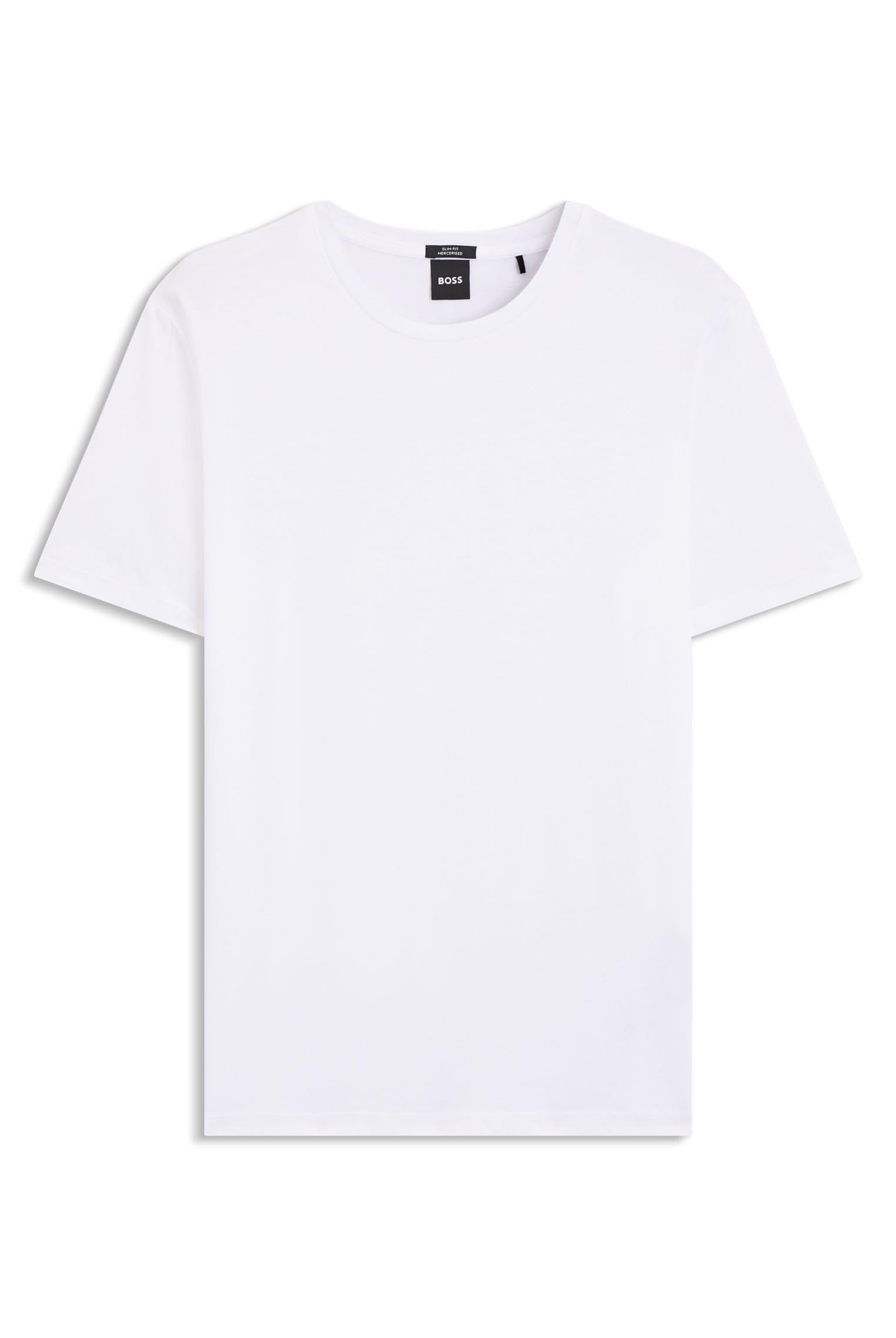 BOSS Mens Tessler 150 Slim-fit Cotton T-Shirt White