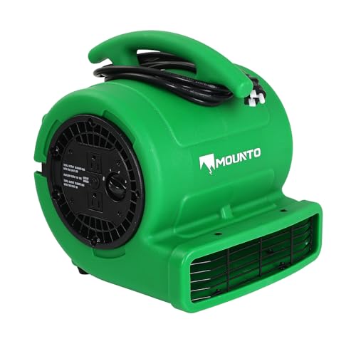 Mounto MT-AM25 1/4Hp 1000Cfm 2 Speed Air Mover Carpet Dryer Floor Fan Cooling Fan  cover