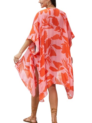 Image of Moss Rose Women Summer Bikini Kimono Bathing Suit Cover Ups for Swimwear