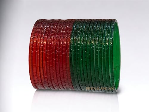 Indian Traditional Glass Bangles (Pack of 24)