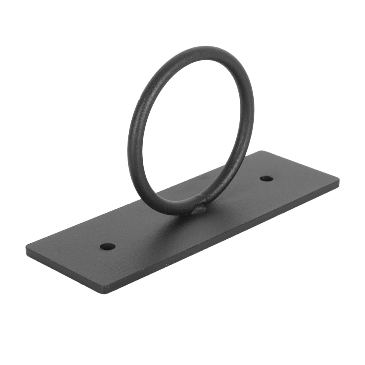 Alide Juego de 5 soportes para cables negros de acero inoxidable con cuerda de yute para pasamanos y escaleras.
