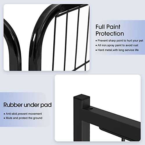 Image of BestPet | Dog Playpen | 32 Inch, 32 Panels | Heavy Duty Metal Pet Exercise Pen | Indoor Outdoor Fence Panels | Rust-Resistant, Removable, Tool-Free Setup | Anti-Skid, Expandable Design