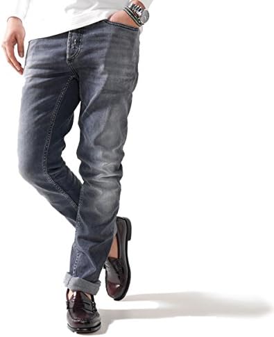 デンハム Denham ブラックジーンズ Razor Gas レイザー ストレッチ スリムフィット デニム ジーパン ブリーチ ウォッシュ ビンテージ 黒 メンズ 正規取扱品 W28 Lt Black ジーンズ 通販