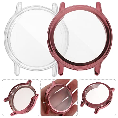 Hemobllo Screen Protector Case Compatible for Fossil Gen 5 Carlyle Cover All Around Protective Cover Soft TPU Bumper Frame Smartwatch Accessories 5pcs(Random Color)