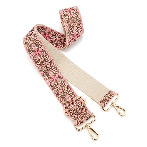 Image of Wide Shoulder Strap Adjustable Replacement Belt Guitar Style Crossbody Bag Handbag Strap Multicolor Canvas Straps(Wide:2in)(Color81)