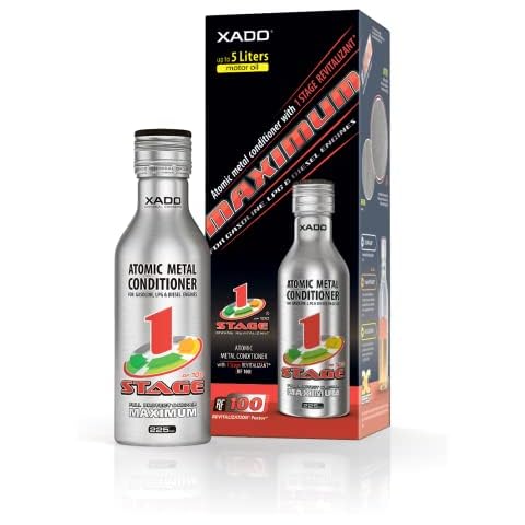 XADO Motor Oil Additive Metal Conditioner Engine Treatment - Wear Protection & Rebuilding of Worn Metal - Cars Vans Trucks - Maximum RF 100 1 Stage Cover