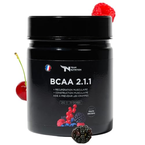BCAA TEAM NUTRITION 2.1.1 en Poudre | Haute Qualité Prise de Mass...