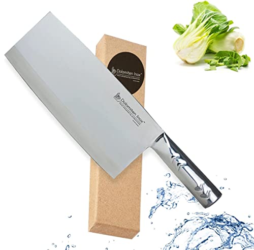 Dolomiten Inox Chinese Chef Knife 8" Deluxe for Asian Cuisine