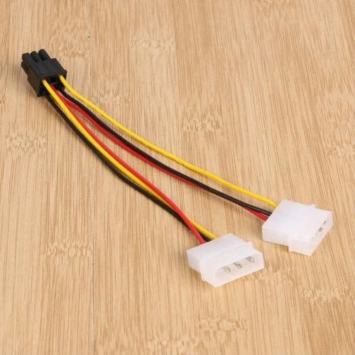 Platoon 6 Pin Power Kablo 6 Pin to 2 Molex PCIE Ekran Kartı Güç 6pin