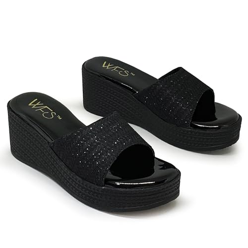 Image of WFS Women 2.5 Inch Wedge Heel Fashion Sandal