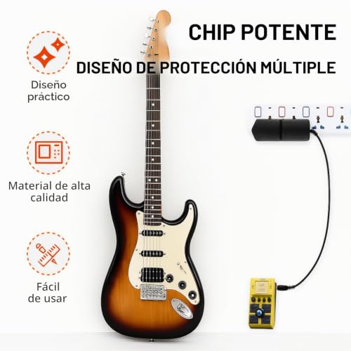 Miniatura 4 de Fuente De Alimentación 9v 1a Para Pedal De Guitarra, Adaptador Compatible Con Behringer Joyo Boss Psa, Teclados Casio, Centro Negativo Corriente, 9v Boss Psa Adaptador Dc, Netzteil Für Gitarrenpedal