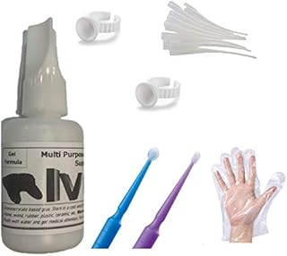 IVORIE Dental Lab Tools Super Glue Adhesive Bonding Agent Glue Holder Microbrush Applicator (2oz)