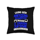 Ankylosing Spondylitis Throw Pillow
