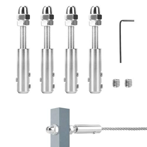 WANGSHAOWEI Morsetti Per Fune Morsetto A Vite For Fune Metallica For Viti Da 3/4/5 - Foto 11