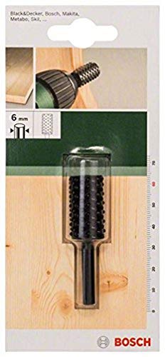 Bosch Accessories 2609255298 Mèches à bois Râpes à bois cylindrique pour Fraisage à main levée Diamètre 15 mm Longueur 55 mm