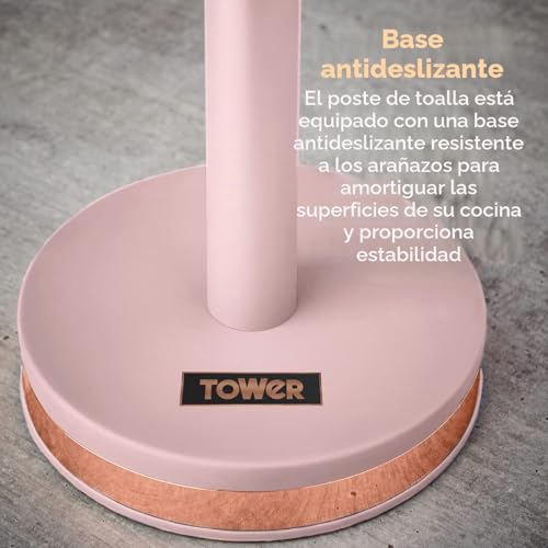 Soporte para rollo de cocina rosa Tower Cavaletto T826133PNK 5