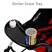 Stroller Snack Tray Stroller Cup Holder, Comfortable Quick Installation Baby Toddler Stroller Tray Attachment for YO2 Model
