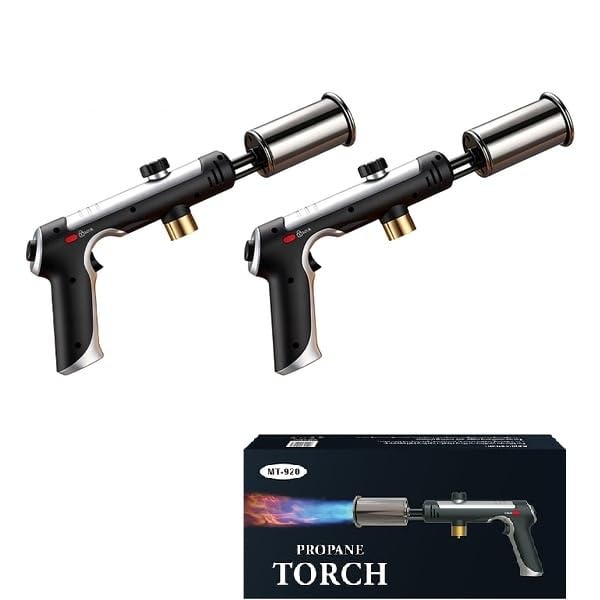 Sakerplus Propane Torch–Adjustable High-Heat Blow Torch for BBQ, Charcoal, Cooking, Welding, and DIY (Works with Propane*2)