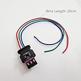 Young Wolf 2 Pcs 20cm 3 Pin Parking Sensor Pigtail Plug Wiring Harness Adapter Cable 4F0973703 Compatible with VW Jetta Passat Golf Beetle A3 A4 A6 Skoda Seat - Image 6