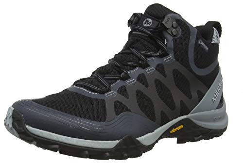 Merrell Siren 3 Mid Gore-Tex, Botas de Senderismo para Mujer, Negro (Black), 36 EU
