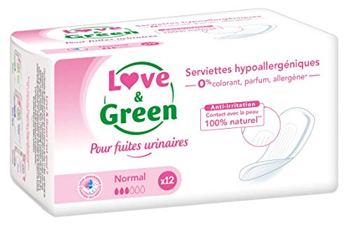 Love & Green Serviettes Incontinence Normal x 12