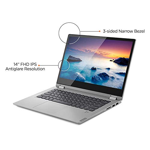 Image of Lenovo Ideapad C340 Intel 8th Gen Core i3 14-inch FHD 2 in 1 Convertible Laptop (4GB /512 GB SSD /Win 10 /Office 2019 /Platinum /1.65kg), 81N4006MIN
