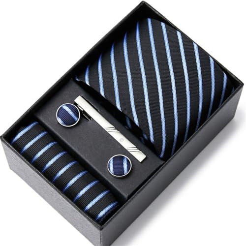 Corbata para Hombre Estilo Formal con Diseño de Rayas miniatura 1