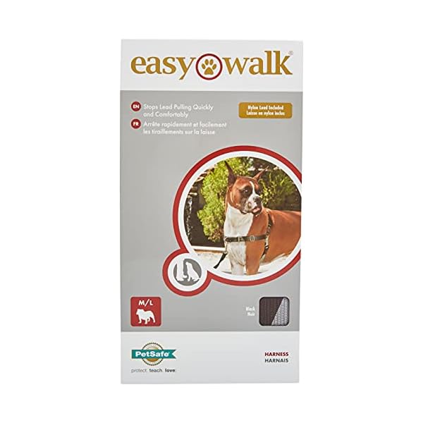PetSafe Easy Walk Harness, No Pull Harness for Dogs, Adjustable Harness with Included Matching Lead, BLACK PetSafe Easy Walk Harness, No Pull Harness for Dogs, Adjustable Harness with Included Matching Lead, BLACK