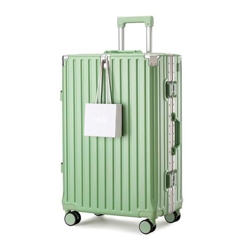 Large Suitcase Hard Shell Suitcase Medium Carry on Suitcase 4 Wheels Lightweight 3-Digit Anti-Theft Password Lock,Green,20in