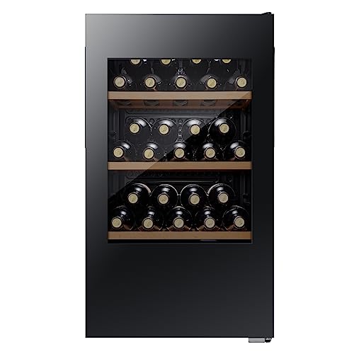 Hisense RW12D4NWG0 - Vinoteca 93 Litros G-Class 30 botellas, Puerta Reversible,Total No Frost [Clase...