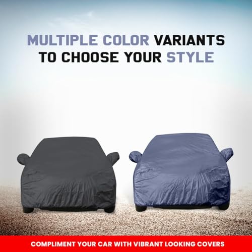 Image of Autofact Car Body Cover Compatible with Maruti Swift 2025 Onwards | Triple-Stitched, Windproof with Buckle Belt, Elastic Hem, Uv Protection, Scratchproof & Dustproof, Soft Feather-Like Fabric