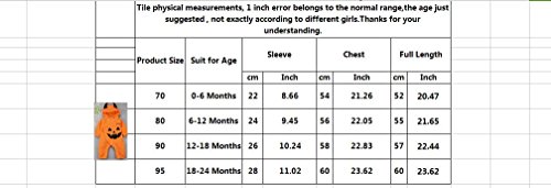 Le SSara Halloween Pompoen Hooded Jumpsuit Kerst Romper Outifts - Afbeelding 4