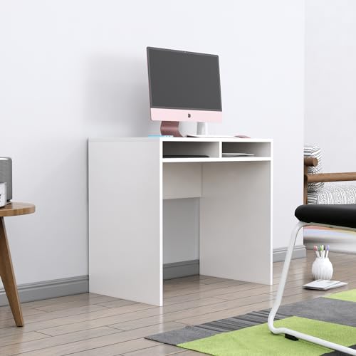 Image of Bniture Wooden Study Table for Home | Engineered Wood Laptop Study Table | Multi Purpose Office Desk for Laptop, Computer, Writing | Table for Study | Workstation Home & Office | Frosty White