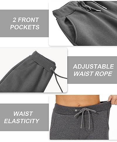 Joggingbroek voor fitness dames recht model 120 zwart | DOMYOS