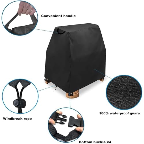 Cubierta de mesa de agua Oxford impermeable para patios y piscinas exteriores 4