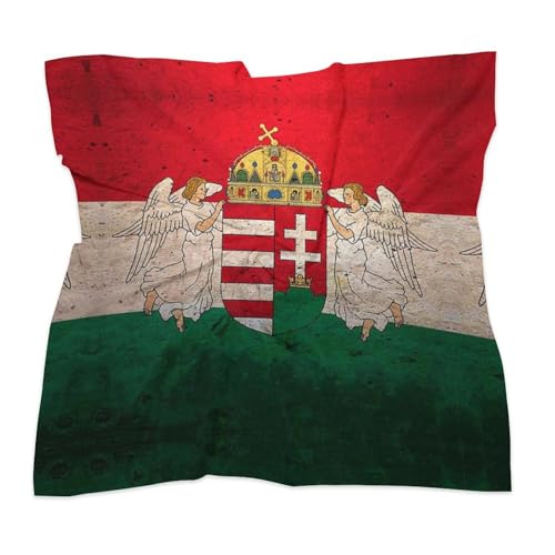 Homect with Hungarian Flag Bandana Kerchief for Women Colorful Square Scarf Lightweight Handbags Purse Scarves3