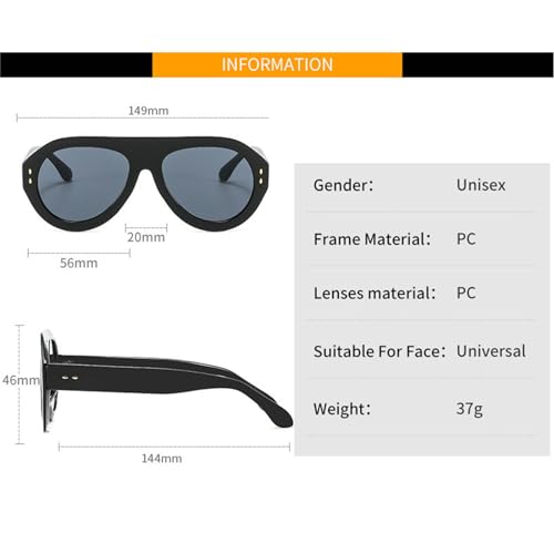 willochra Luxury Pilot Oversized Sunglasses Women Designer Big Frame Gradient Sun Glasses Fashion Goggle Punk Shades F254