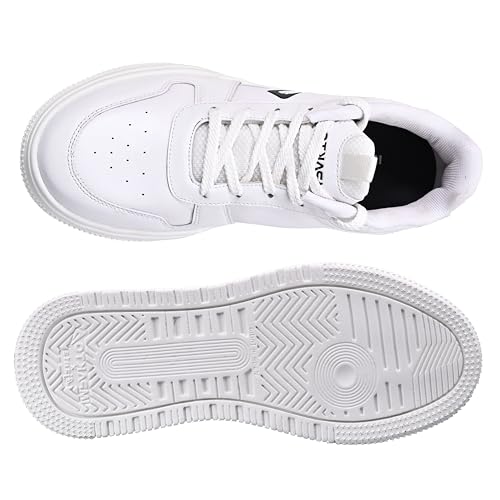 Image of Impakto Studio Flex Mens Sneakers | Lightweight Streetwear Style Casual Shoes for Travel & College | Cushioned Insole | Low Top Shoes & Wide Toe | Slip Resistance Outsole for Firm Grip Green