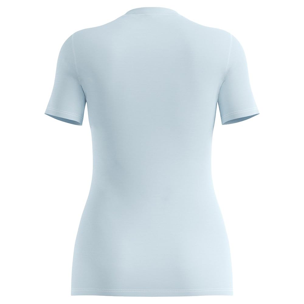 Odlo Donna Merino 160 Bl Crew Neck Maglietta, Baby Blue, S