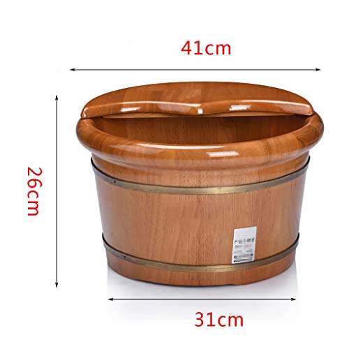 Spa de pies de madera con masaje y cubierta miniatura 6