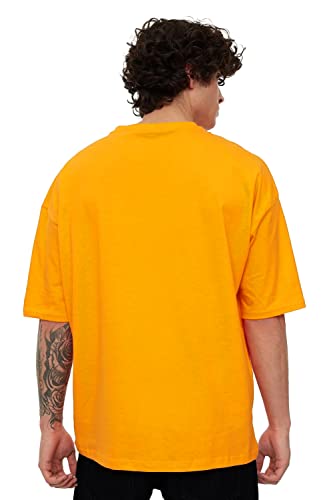 Image of Solid Baggy & Dropshoulder Oversized T-Shirt for Men