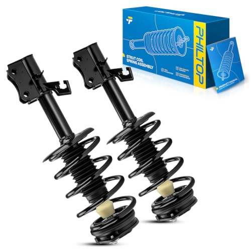 Image of PHILTOP Front Complete Struts Assembly with Coil Spring For 2007-2012 Nissan Sentra 172378 /172379-Quick Loaded Suspension‌