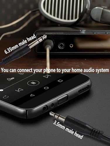 Cable de audio Jack 3.5mm a Jack 6.35mm 2 pack 1.8 m miniatura 7