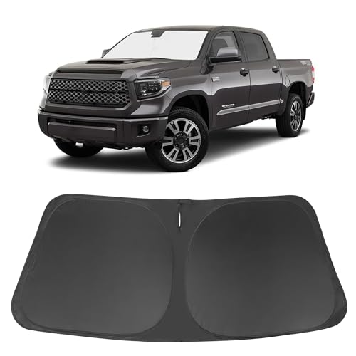 Image of Windshield Sun Shade Custom Fit for 2007-2023 2024 2025 2026 Toyota Tundra Accessories Foldable Sunshade Sun Blocker Protect Car from Sun Rays & Heat Damage Keep Car Cooler