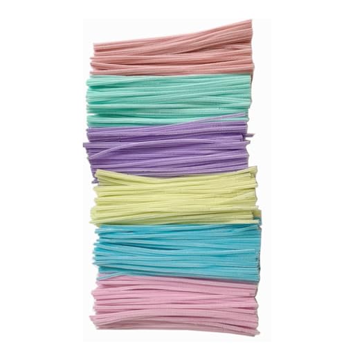 100 Pcs Colorful Fuzzy Stick Pipe Cleaners Bend Chenilles Stems Handmade Art Supplies Kids Toy Fuzzy Wire