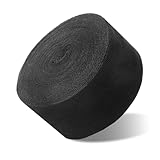 11 Yards Cotton Twill Tape Ribbon, Wide Black Bias Tape, Soft Natural Cotton Ribbon for Sewing DIY, Black Fabric Webbing Carpet Seam Binding Cloth Roll 2inch