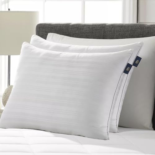 Serta Down Illusion Balanced Support Cotton Pillows,Standard/Queen (2 Pack) - Image 2